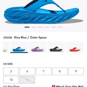 Hoka Diva Blue Sandals